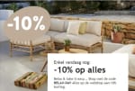 10% korting op alles bij CASA