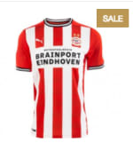 30% korting op PSV Thuis- en Uit shirts en gratis bedrukking