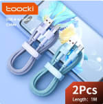 Toocki 2 pack 3A USB C Cable tipo C carga ráòda por 0,99€ nuevos usuarios