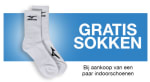 Gratis sokken bij aankoop van een paar handbalschoenen