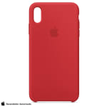 Capa Protetora para iPhone, modelo XS Max em Silicone Vermelha - R$ 19,34