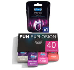 Durex Lote Fun Explosion Pack 40 Preservativos + Anillo Vibrador Intense Orgasmic Vibrations Estimulador Clítoris por 35,01€