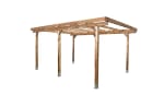 Carport en bois sans toit 15,2m² 3 x 5m à 229€