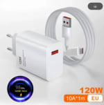Xiaomi Cargador Original 120W Hypercharge Carga Rápida EU con Cable por 10,19€