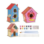Kit de Casitas de Madera para Pájaros 3 Piezas para Pintar y Construir por solo 1,99€