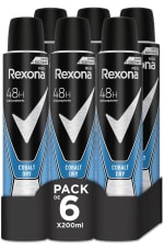 Pack de 6×200ml Rexona Desodorante Cobalt Dry para hombre por 9,95€.