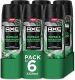 Pack 6 desodorante Axe Emerald Geranium Fragancia Premium por 14,82€