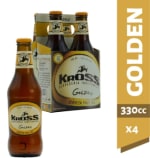 3 Pack de 4 Cervezas Kross Golden Ale 330ml por $10.990