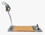 Jamonero IBERIA Luxe con Cabezal Giratorio, Base de Madera y Acabados en Acero Inoxidable por 23,53€