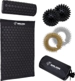 AMLION Acupressuur Mat met Kussen, 2x massageballen, 2x massageringen en Draagtas voor €39,95