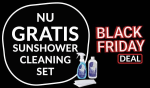 Gratis cleaning set bij aanschaf van een Sunshower