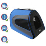 Transportín Plegable para Perros y Gatos Yatek, Bolsa de Transporte Acolchada por 15,95€