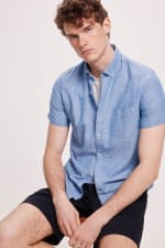 Camisa de Lino Pedro del Hierro para Hombre por 17.99€