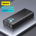 Carregador portátil da Baseus com carga de 30.000mAh - R$ 440,03