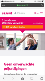 Essent €250,- op je bankrekening bij afsluiten contract