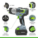 Llave de impacto WORKPRO 20V por 32,15€