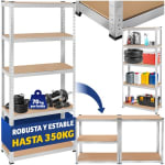 Estanterías para cargas pesadas 180 x 89,5 x 89,5 cm 875 kg por 48,99€
