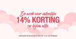 14% Valentijnsdag korting op bijna alles
