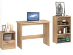 Escritorio + Cajonera Puerta + Estante Librero por $64.990