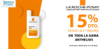 15% de descuento desde la primera unidad Protección Solar La Roche-Posay