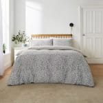 Capture Amble Artisan black duvet cover and pillowcase set for £3 at Dunelm