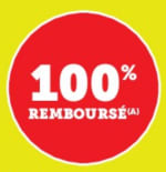 100% remboursés pour une sélection de produit