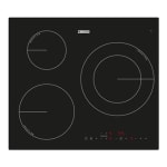 Placa de inducción Zanussi ZM6233IOK con 3 zonas de cocción por 239€