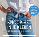 een zak oude kleren voor het goede doel brengt je 12,50€ op