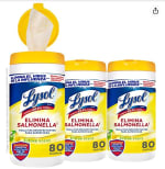 Toallitas desinfectantes Lysol por $170 en Amazon