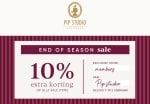 10% extra korting op de sale van Pip Studio