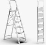 Escalera De 6 Pasos Para Techo De 12 Piezas Ligera Y Plegable En Aluminio por 18,99€