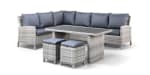 Buddha Lounge Nindo lounge dining set - pearl grey in de sale