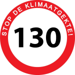 Gratis 130 km/u sticker tegen de verlaging van de maximumsnelheid