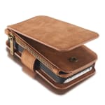 CaseMe Multiple use wallet bruin hoesje iPhone 5, 5S en SE echt Split leer voor €27,50