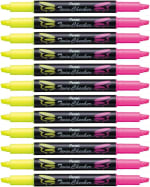 Pentel SLW8-GP - 12 Rotuladores fluorescentes de dos puntas por 10,98€