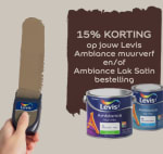 15% korting op Levis Ambiance muurverf en/of lak 'satin'