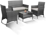 Muebles de Jardin de Ratan ¡V 4 Piezas, Set Exterior por 149