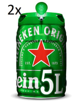 Heineken Cerveza Lager, 2 x 5000ml por 26,59€