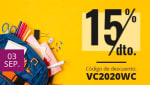 Código Descuento 15% material escolar