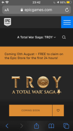 Total war troy gratis voor 24u