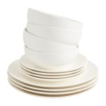 Serviesset rond of vierkant 12-delig voor €19,99 bij Xenos