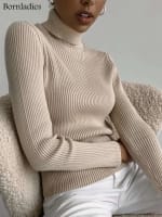 Suéteres Bornladies básicos de cuello alto Mujer a solo 5,06€