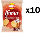 10 bolsas de Patatas fritas al punto de sal Horno Lay's 150 g por 11.34€