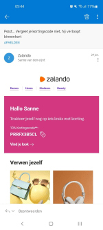 zalando 10% korting