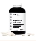 Magnesio puro 200 mg procedente de Citrato de Magnesio 240 comprimidos (Suministro para 8 meses). Hivital por 13,50€