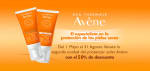 50% en segunda unidad en protectores solares Avène