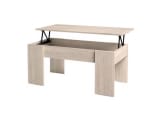 Mesa de Centro Gala Low Elevable 45x100x50 cm Minimalista Multifuncional y Resistente por 27,58€