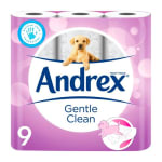 Andrex Gentle Clean Toilet Roll - 9 Pack for £2.00