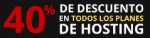DEscuentos 40% Plan Hosting en Webempresa