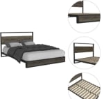 Base Cama 2 Plaza Madera Y Acero por $229.990